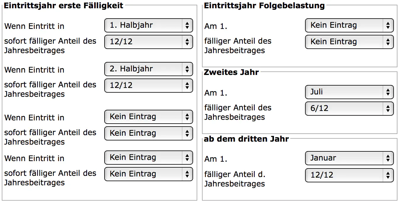 Zahlungspläne