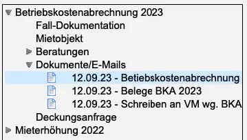 ÜbersichtDokumenteingang