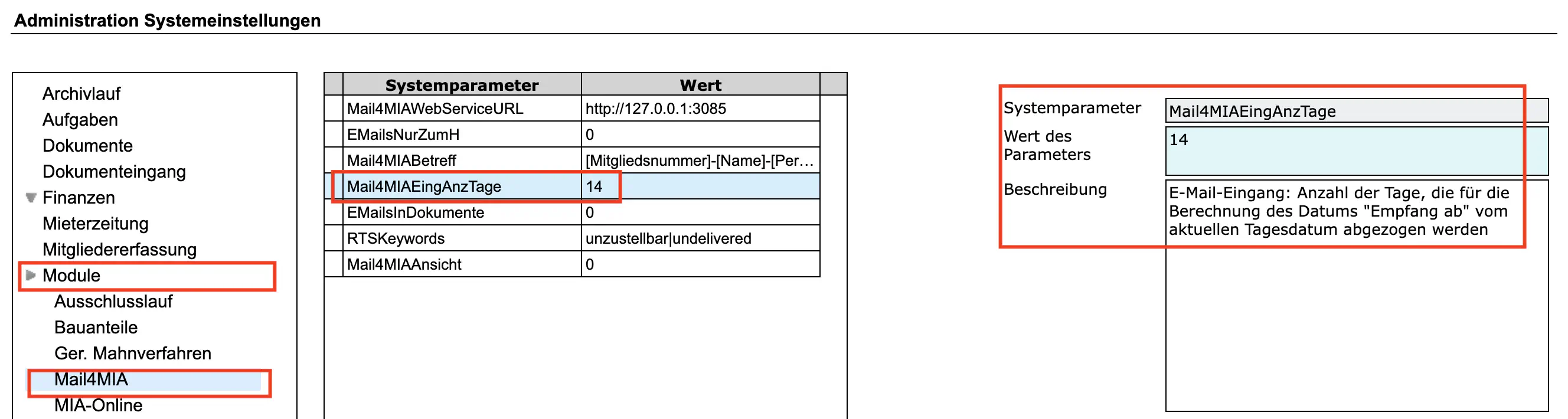 E-Mail-Eingang