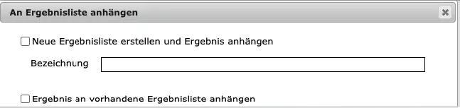 Ergebnisliste