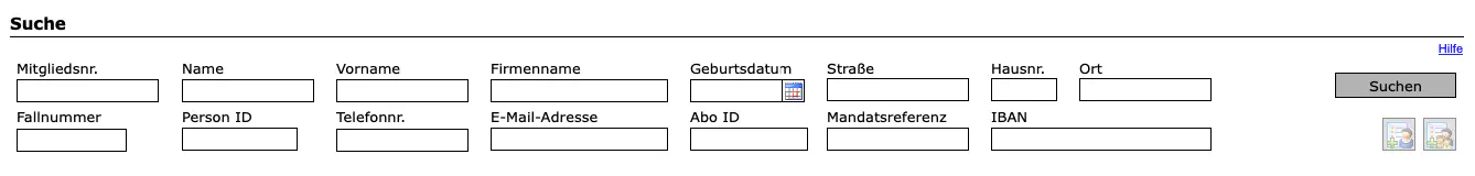 Standardsuche